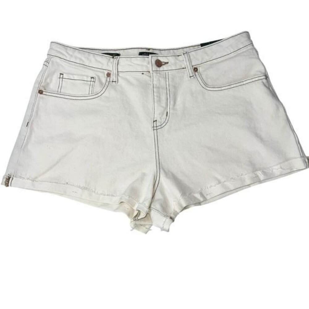 Wild Fable High-Rise Rolled Cuff Shorts Off-White Womens Size 2 NWT